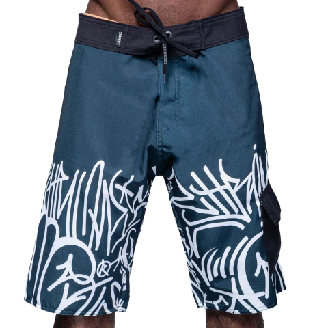 Bermuda Chronic Cargo Elastano Pixo Preto