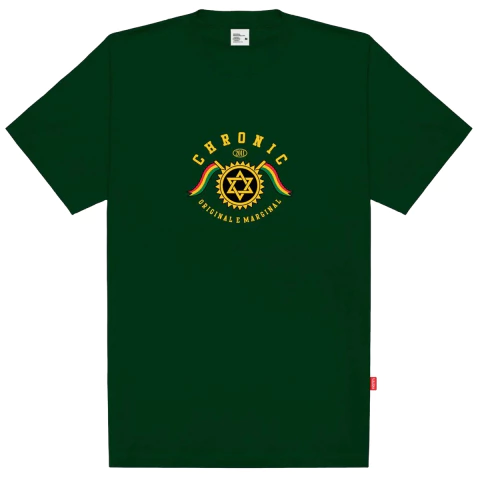 Camiseta Chronic Big Bob Marley do Reggae Verde 4252