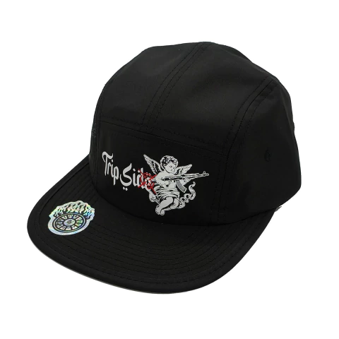 Boné Trip Side Five Panel Anjo Aba Flexível Preto BN02