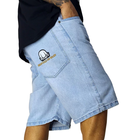 Bermuda Jeans Brothas And Cash Palhaço Delavê BRO-263