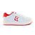 Tênis Infantil Qix Combat Retrô Branco Vermelho