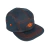 Boné Pony Five Panel Aba Fléxivel Risca de giz Preto 106