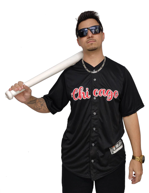 Camisa Baseball M10 Chicago 23 Preto