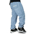 Calça Jeans Refen Bordado Delavê Balão
