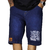 Bermuda Jeans Refen Urban Lettering Tattoo Azul