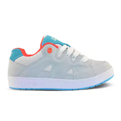 Tenis Qix Plaza 2 Branco Laranja Azul