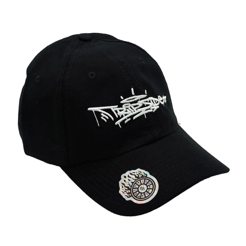 Boné Trip Side Dad Hat Tag Pixador Bordado Preto BN01
