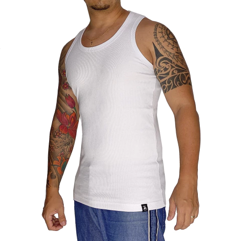 Regata Canelada Joker Branco JOK-124