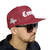 Boné Joker Snapback Aba Reta Hip Hop City Vinho JOK-201 na internet