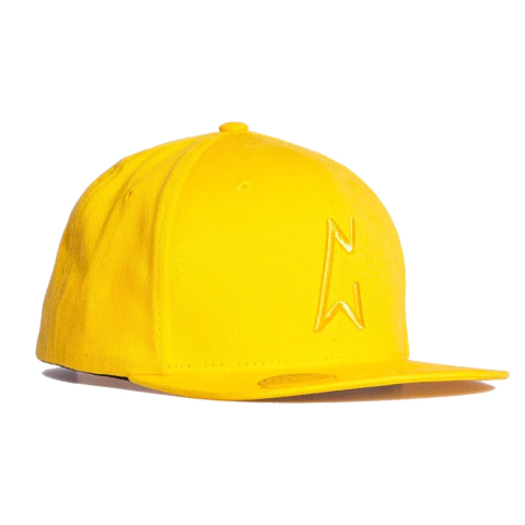 Boné Chronic Snapback Aba Reta Amarelo Pixo Tag