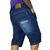 Bermuda Jeans Refen Bordado Azul Clássico Balão - Joker