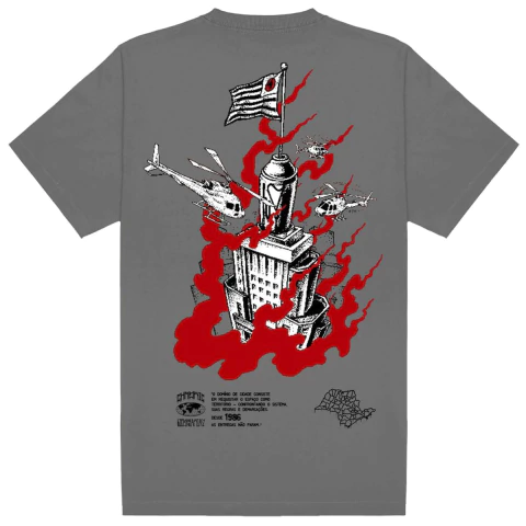 Camiseta Chronic Lixomania Edifício Banespão SP Cinza 016