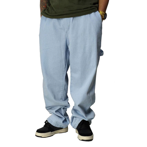 Calça Jeans Trip Side Carpinteiro Delavê Azul C063