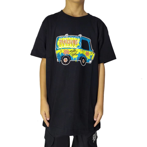 Camiseta Throne Infantil Mistery Scooby Doo Preto
