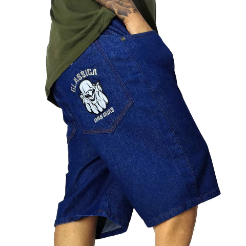 Bermuda Jeans Brothas And Cash Palhaço Clássica Azul BRO-265