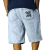 Bermuda Jeans Trip Side Azul Claro Delavê Bordado B027 - loja online