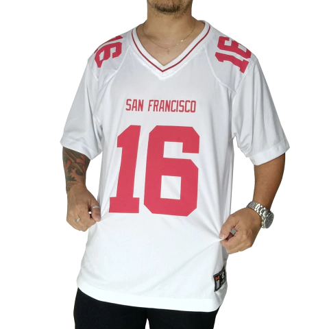 Camisa Futebol Americano M10 San Francisco 16 Branco