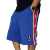 Bermuda Basquete M10 Vintage Stars Azul Vermelho