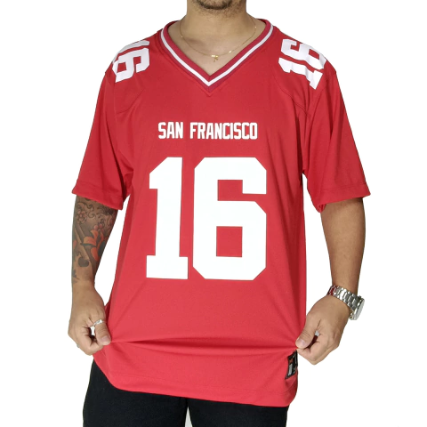 Camisa Futebol Americano M10 San Francisco 16 Vermelho