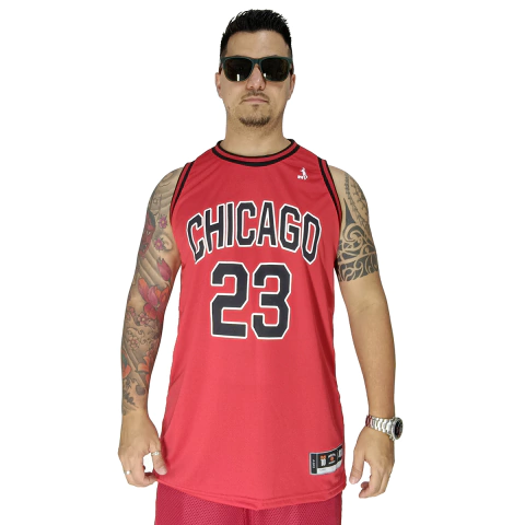 Regata Basquete M10 Classic Chicago Roth Dry Vermelho