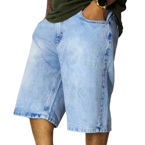 Bermuda Jeans Pixain Hip Hop Pixo Azul Lavado Claro PIX-269