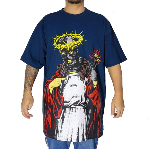 Camiseta Chronic Big Blessed Marginal Marinho 4156
