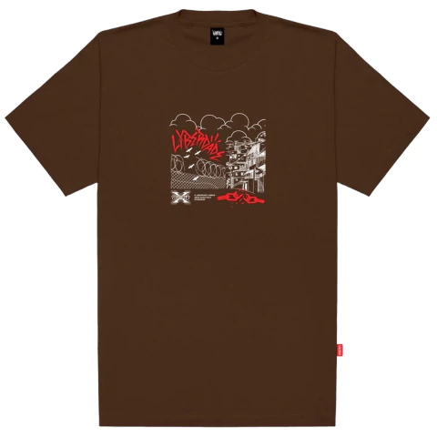 Camiseta Chronic Dexter Liberdade Quebrada Marrom 004