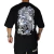 Camiseta Trip Side Oversized Oriental Tattoo Preto S233