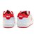 Tênis Infantil Qix Combat Retrô Branco Vermelho - loja online
