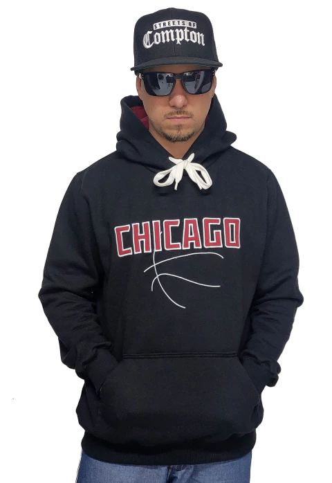 Blusa Moletom Canguru M10 Chicago Preto