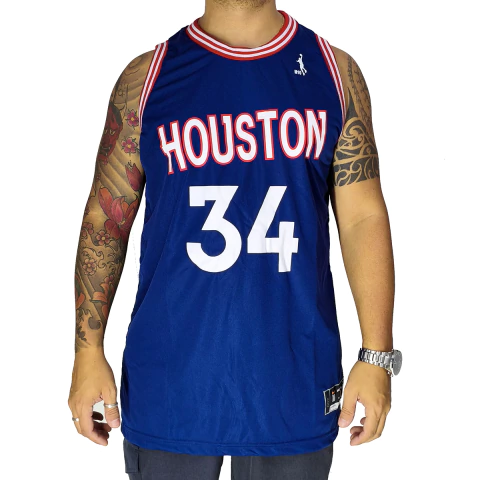 Regata Basquete M10 Vintage Houston Marinho