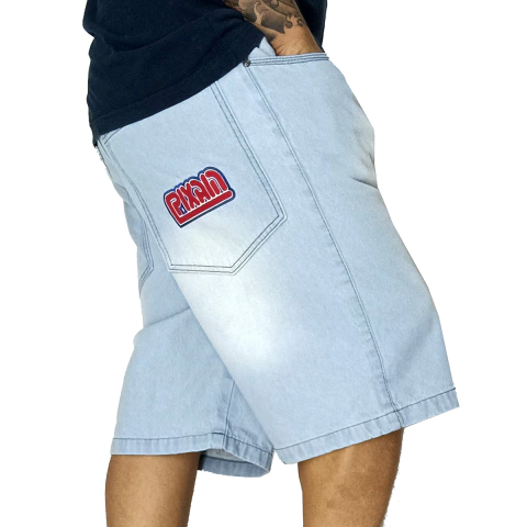 Bermuda Jeans Pixain Old Hip Hop Delavê PIX-233