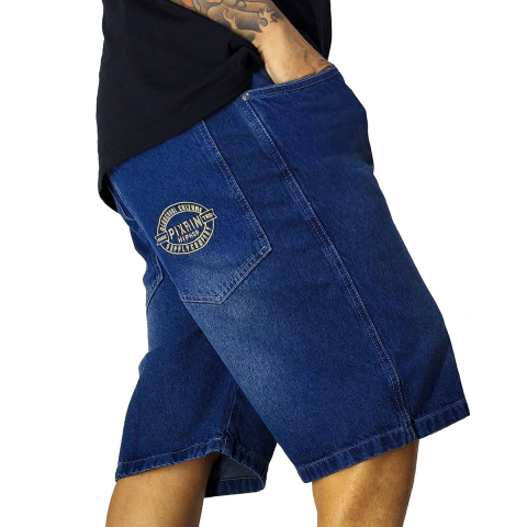 Bermuda Jeans Pixain Hip Hop Azul Clássico PIX-254