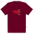 Camiseta Chronic Big Tupac Todos Olhos Vinho 4203 - comprar online