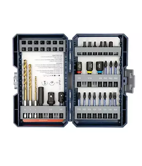 Juego De Mechas y Puntas De Impacto x 40 Piezas Bremen (7877)