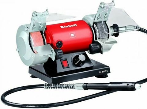 Amoladora De Banco C/Tripa (75mm) 120w Einhell (TH-XG 75 KIT)