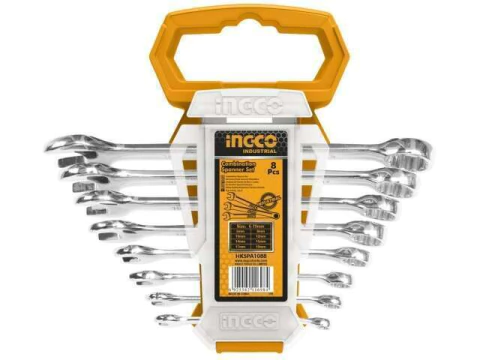 Jgo. Llaves Combinadas x 8 Pzs (6-8-10-12-14-15-17-19) Ingco (hkspa1088)