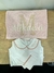 Kit Jardineira 3 peças - Rosa Corações - loja online