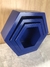 Trio de Nichos Hexagonal Azul Marinho - comprar online