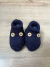 Par de Sapatinhos Botões Azul Marinho - comprar online