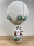 Lustre Balão Verde + Safari Girafa Perna