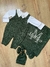 Kit Jardineira 3 peças - Verde Militar - comprar online