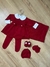 Kit Vestido 4 peças - Vermelho Laços - comprar online