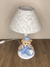 Abajur Torneado de Madeira + Urso Brinquedo Azul Claro - comprar online