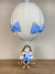 Lustre Balão Azul Claro + Urso Aviador Azul Claro