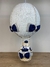 Lustre Balão Azul Marinho + Urso Brinquedo Azul Marinho