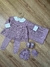 Kit Vestido 4 peças - Lilás Laço com Florzinha - comprar online
