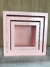 Trio de Nichos Quadrado Rosa Claro
