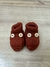 Par de Sapatinhos Botões Terracota - comprar online