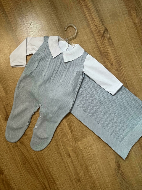 Kit Salopete 3 peças - Azul Claro - comprar online
